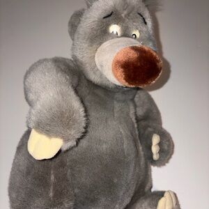 Vintage Disney Gray and Brown Baloo Plush Toy